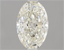 Natural Diamond 0.50 Carats, Oval with  Cut, H Color, VVS1 Clarity and Certified by IGI