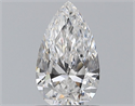 Natural Diamond 0.60 Carats, Pear with  Cut, D Color, SI1 Clarity and Certified by GIA