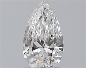 Picture of Natural Diamond 0.60 Carats, Pear with  Cut, D Color, SI1 Clarity and Certified by GIA