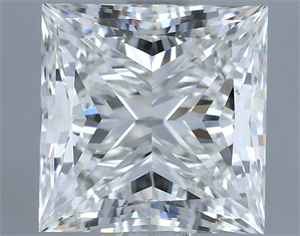 Picture of Natural Diamond 2.71 Carats, Princess with  Cut, H Color, VS1 Clarity and Certified by IGI