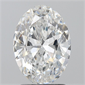 Natural Diamond 2.01 Carats, Oval with  Cut, E Color, VS2 Clarity and Certified by GIA