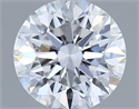 Lab Grown Diamond 1.07 Carats, Round with Excellent Cut, D Color, VVS2 Clarity and Certified by IGI