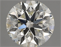 Natural Diamond 0.80 Carats, Round with Excellent Cut, K Color, SI2 Clarity and Certified by GIA
