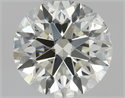 Natural Diamond 0.70 Carats, Round with Excellent Cut, L Color, SI1 Clarity and Certified by GIA