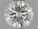 Natural Diamond 0.50 Carats, Round with Excellent Cut, I Color, VVS2 Clarity and Certified by IGI