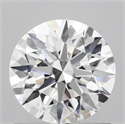 Lab Grown Diamond 0.96 Carats, Round with Ideal Cut, D Color, VVS1 Clarity and Certified by IGI