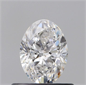Diamante Natural 0.50 quilates, Ovalado , Color D, claridad SI1 y certificado GIA