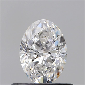 Foto Diamante Natural 0.50 quilates, Ovalado , Color D, claridad SI1 y certificado GIA de