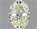 Natural Diamond 0.92 Carats, Oval with  Cut, K Color, SI1 Clarity and Certified by GIA
