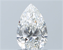 Natural Diamond 0.72 Carats, Pear with  Cut, G Color, VVS1 Clarity and Certified by GIA