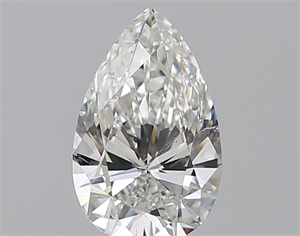 Picture of Natural Diamond 0.57 Carats, Pear with  Cut, F Color, SI1 Clarity and Certified by GIA