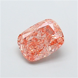 Picture of Lab Grown Diamond 1.61 Carats, CUSHION MODIFIED with  Cut, Fancy Intense Pink Color, VS1 Clarity and Certified by IGI