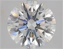 Natural Diamond 2.55 Carats, Round with Excellent Cut, G Color, VS2 Clarity and Certified by GIA