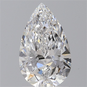 Picture of Natural Diamond 1.01 Carats, Pear with  Cut, D Color, VS2 Clarity and Certified by GIA