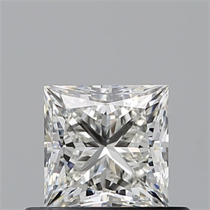 Picture of Natural Diamond 0.53 Carats, Princess with  Cut, H Color, VS1 Clarity and Certified by GIA