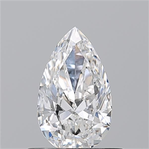 Picture of Natural Diamond 0.51 Carats, Pear with  Cut, E Color, VS1 Clarity and Certified by GIA