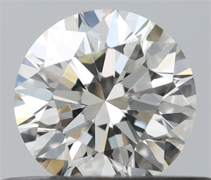 Picture of Natural Diamond 0.40 Carats, Round with Excellent Cut, I Color, VVS1 Clarity and Certified by IGI