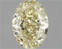 Picture of Lab Grown Diamond 2.10 Carats, Oval with  Cut, Fancy Intense Yellow Color, VS2 Clarity and Certified by IGI