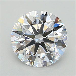 Picture of Lab Grown Diamond 1.54 Carats, Round with Ideal Cut, D Color, FL Clarity and Certified by IGI