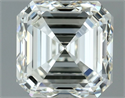 Natural Diamond 0.80 Carats, Asscher with  Cut, I Color, VVS2 Clarity and Certified by IGI