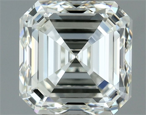 Picture of Natural Diamond 0.80 Carats, Asscher with  Cut, I Color, VVS2 Clarity and Certified by IGI