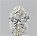 Natural Diamond 1.20 Carats, Oval with  Cut, J Color, VVS1 Clarity and Certified by GIA
