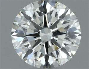 Picture of Natural Diamond 0.52 Carats, Round with Excellent Cut, L Color, VVS1 Clarity and Certified by GIA