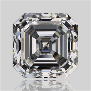 Picture of Natural Diamond 1.02 Carats, Asscher with  Cut, H Color, VVS1 Clarity and Certified by GIA