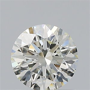 Picture of Natural Diamond 0.70 Carats, Round with Excellent Cut, L Color, IF Clarity and Certified by GIA