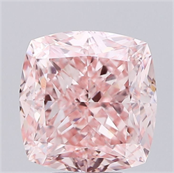 Picture of Lab Grown Diamond 7.17 Carats, CUSHION MODIFIED with  Cut, Fancy Vivid Pink Color, VVS2 Clarity and Certified by IGI