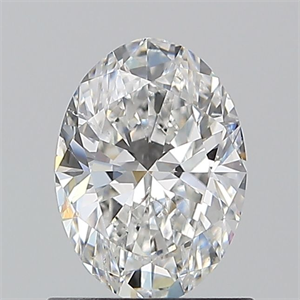 Picture of Natural Diamond 0.90 Carats, Oval with  Cut, F Color, SI1 Clarity and Certified by GIA