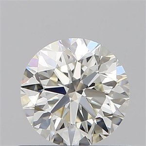 Picture of Natural Diamond 0.70 Carats, Round with Very Good Cut, J Color, VVS1 Clarity and Certified by GIA