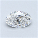 Diamante Natural 0.71 quilates, Ovalado , Color D, claridad VS2 y certificado GIA