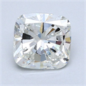 Natural Diamond 1.50 Carats, Cushion with  Cut, H Color, SI2 Clarity and Certified by GIA