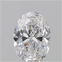 Natural Diamond 0.50 Carats, Oval with  Cut, E Color, IF Clarity and Certified by GIA