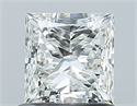 Natural Diamond 1.01 Carats, Princess with  Cut, H Color, VS2 Clarity and Certified by GIA
