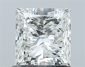 Picture of Natural Diamond 1.01 Carats, Princess with  Cut, H Color, VS2 Clarity and Certified by GIA