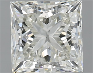 Picture of Natural Diamond 1.52 Carats, Princess with  Cut, I Color, VS2 Clarity and Certified by IGI