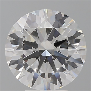 Picture of Lab Grown Diamond 4.53 Carats, Round with Ideal Cut, E Color, VVS2 Clarity and Certified by IGI