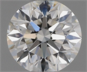 Natural Diamond 0.90 Carats, Round with Excellent Cut, F Color, VVS2 Clarity and Certified by GIA