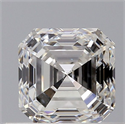 Natural Diamond 0.51 Carats, Asscher with  Cut, F Color, VS2 Clarity and Certified by GIA