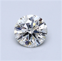 Natural Diamond 0.70 Carats, Round with Excellent Cut, J Color, SI1 Clarity and Certified by GIA