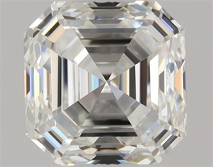Picture of Natural Diamond 0.50 Carats, Asscher with  Cut, H Color, IF Clarity and Certified by GIA