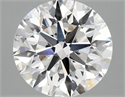 Lab Grown Diamond 3.07 Carats, Round with Excellent Cut, E Color, VVS2 Clarity and Certified by IGI