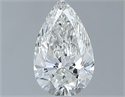 Natural Diamond 0.52 Carats, Pear with  Cut, F Color, VVS2 Clarity and Certified by GIA