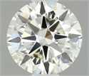 Natural Diamond 0.40 Carats, Round with Excellent Cut, J Color, VVS1 Clarity and Certified by IGI