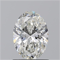 Natural Diamond 1.01 Carats, Oval with  Cut, I Color, VS2 Clarity and Certified by GIA
