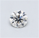 Diamante Natural 0.50 quilates, Redondo , Color I, claridad VS2 y certificado GIA