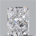 Natural Diamond 0.70 Carats, Radiant with  Cut, D Color, VS2 Clarity and Certified by GIA