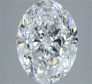 Foto Diamante Natural 2.01 quilates, Ovalado , Color D, claridad FL y certificado GIA de